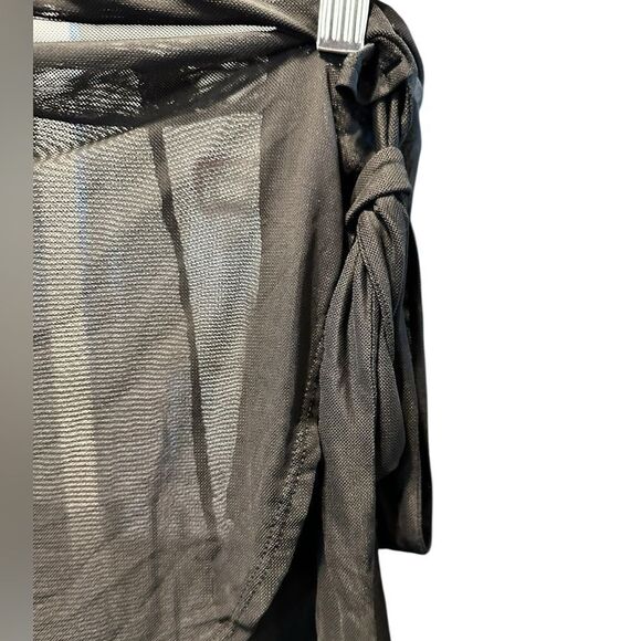 NWOT Wild Fable Women’s Black Sheer Swim Skirt Sarong Cover Wrap Style - Size S - Picture 5 of 6